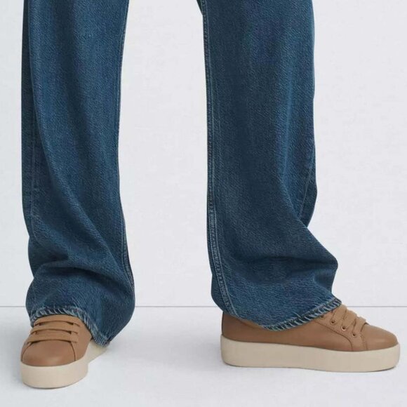 Rag & Bone Retro Pro Platform Sneakers Camel Leather Ortholite NEW $325 - Picture 2 of 16